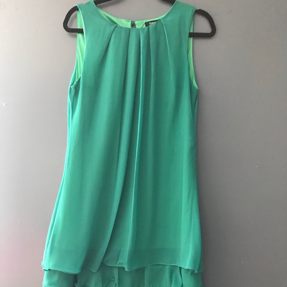 Short & Cute Emerald green short dress